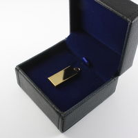 Мини Флешка USB Flash drive mini Золотистого цвета в коробке
