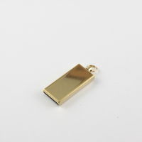 Мини Флешка USB Flash drive mini Золотистого цвета