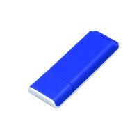 Флешка Пластиковая Стиль PL251 Синего цвета под нанесение 