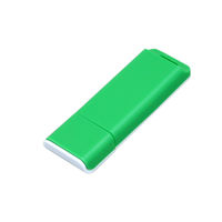 Флешка Пластиковая Стиль PL251 Зеленого цвета оптом