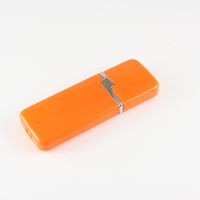 Флешка Пластиковая Зигзаг PL253 Оранжевого цвета оптом