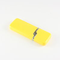 Флешка Пластиковая Зигзаг PL253 Желтого цвета оптом