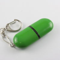 Флешка Пластиковая Капсула PL135 Зеленого цвета оптом 