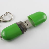Флешка Пластиковая Капсула PL135 Зеленого цвета Купить 