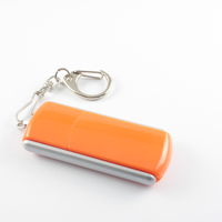 Флешка Пластиковая Поворотная PL123 Оранжевого цвета оптом 
