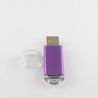 Флешка Металлическая USB Промо MT283 Фиолетового цвета с гравировкой 