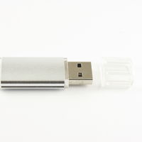 Изготовление Металлической Флешки USB Промо MT283 Серебреного цвета под гравировку и печать