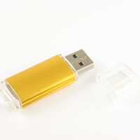 Изготовление Металлической Флешки USB Промо MT283 Золотого цвета под гравировку и печать 