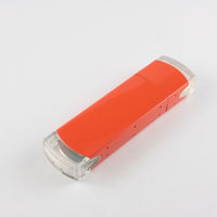 Флешка Металлическая Классик MT125 Оранжевого цвета под гравировку и печать 