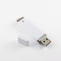 Флешка Пластиковая USB Flash drive PL101 Белая под нанесение