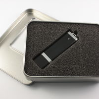 Флешка Пластиковая USB Flash drive PL101 в серебристом металлическом боксе