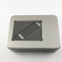 Флешка Пластиковая USB Flash drive PL101 в серебристом металлическом боксе в наличии