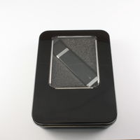 Флешка Пластиковая USB Flash drive PL101 в металлическом боксе черного цвета