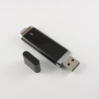 Изготовление Пластиковых Флешек USB Flash drive Черного цвета PL101