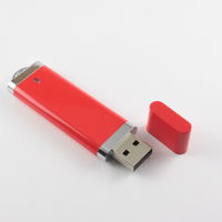 Флешка Пластиковая USB Flash drive PL101 Красная под нанесение