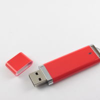Изготовление Пластиковых Флешек USB Flash drive Красного цвета PL101