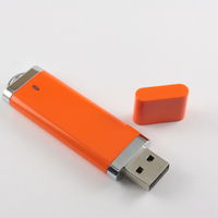 Флешка Пластиковая USB Flash drive PL101 Оранжевая под нанесение