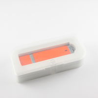 Флешка Пластиковая USB Flash drive PL101 Оранжевого цвета в пластиковой коробке