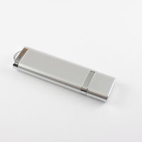 Флешка Пластиковая USB Flash drive PL101 Серебристая  в наличии