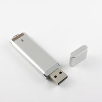 Изготовление Пластиковых Флешек USB Flash drive Серебристого цвета PL101