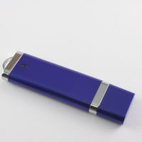 Флешка Пластиковая USB Flash drive PL101 Синяя под печать