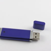 Изготовление Пластиковых Флешек USB Flash drive Синего цвета PL101 