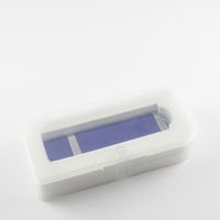 Заказать Флешки Пластиковые USB Flash drive PL101 Синего цвета в пластиковом боксе