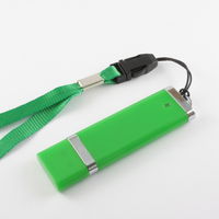Флешка Пластиковая USB Flash drive PL101 Зеленая оптом 