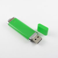 Изготовление Пластиковых Флешек USB Flash drive Зеленого цвета PL101