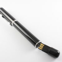 USB Флешка Ручка Подарочная черного цвета