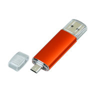 Купить OTG Флешку USB Micro USB MT129 Оранжевого цвета