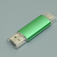 OTG Флешка USB Micro USB MT129 Зеленого цвета в наличии