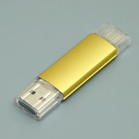 OTG Флешка USB Micro USB MT129 Желтого цвета в наличии