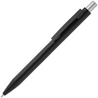 Ручка металлическая шариковая Chromatic R 15111, черная с серебристым