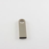 Мини Флешка USB Компакт Серебристого цвета 