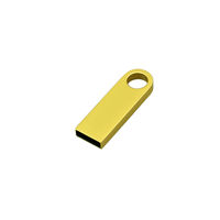 Купить Мини Флешку USB Компакт Золотистого цвета