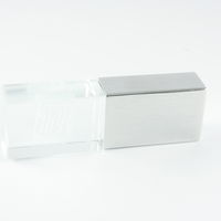 Заказать Стеклянные флешки Кристаллы Silver GL201