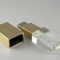 Изготовление Стеклянных флешек Кристаллов Gold GL202