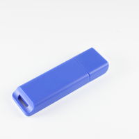 Флешка Пластиковая Стиль PL251 Синего цвета оптом