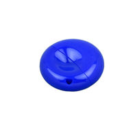 Флешка Пластиковая Круглая PL164 Синего цвета  в наличии