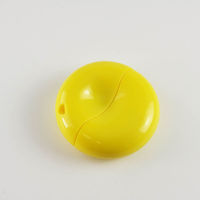 Флешка Пластиковая Круглая PL164 Желтого цвета оптом 