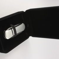 Флешка Пластиковая Speed PL124 Черного цвета с гравировкой 