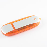 Флешка Пластиковая Speed PL124 Оранжевого цвета оптом 