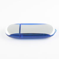 Флешка Пластиковая Speed PL124 Синего цвета оптом 