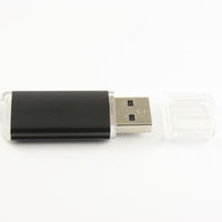 Флешка Металлическая USB Промо MT283 Черного цвета с гравировкой 