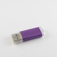 Флешка Металлическая USB Промо MT283 Фиолетового цвета оптом 