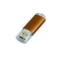 Флешка Металлическая USB Промо MT283 Коричневого цвета оптом