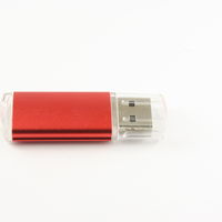 Флешка Металлическая USB Промо MT283 Красного цвета с гравировкой 