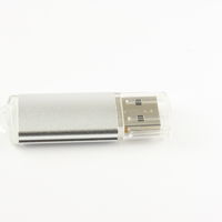 Флешка Металлическая USB Промо MT283 Серебреного цвета с гравировкой 