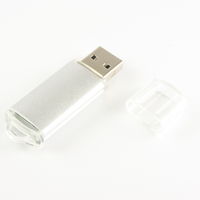 Флешка Металлическая USB Промо MT283 Серебреного цвета с логотипом 